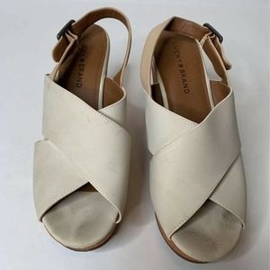 Lucky Brand Cream Sandals